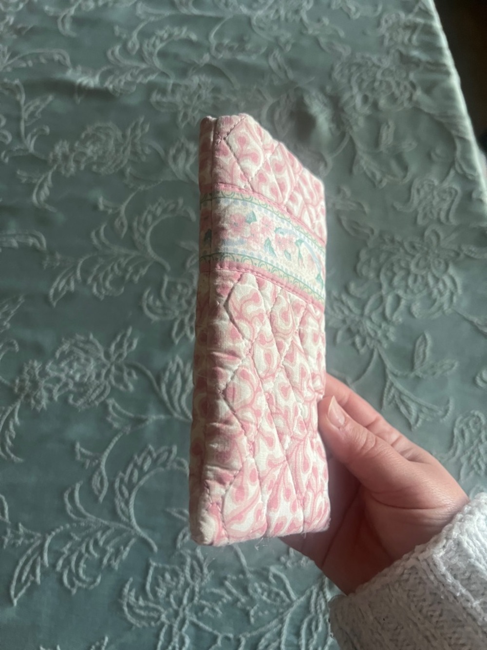 RARE Vintage VERA BRADLEY 1990 Pink Delft Eye Case - Picture 2 of 4
